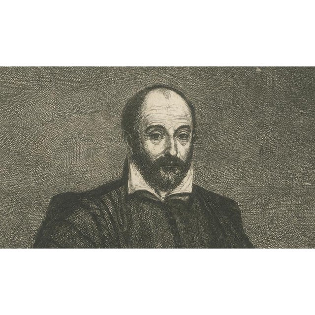 After Tintoretto, Self-Portrait, 1755, Engraving For Sale - Image 7 of 9