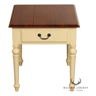 Ethan Allen 'Country Crossings' One-Drawer Side Table For Sale