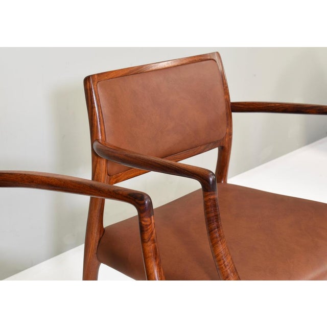 Set of Model 65 Dining Chairs by Niels O. Møller for J.L. Møllers, 1960s For Sale - Image 15 of 18