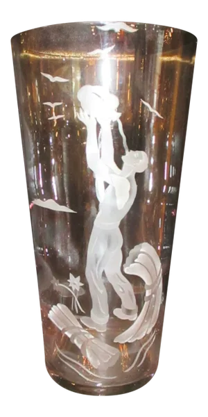Art Glass Vase by Franz Grosz Vintage 1950s