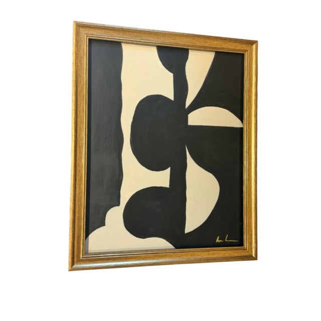 Mid-Century Modern Contemporary Abstract Expressionist Painting by Bryan Boomershine Framed For Sale - Image 3 of 6