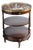 Louis XVI Style Three Tier Bouillotte Drinks Table, Marble Top For Sale