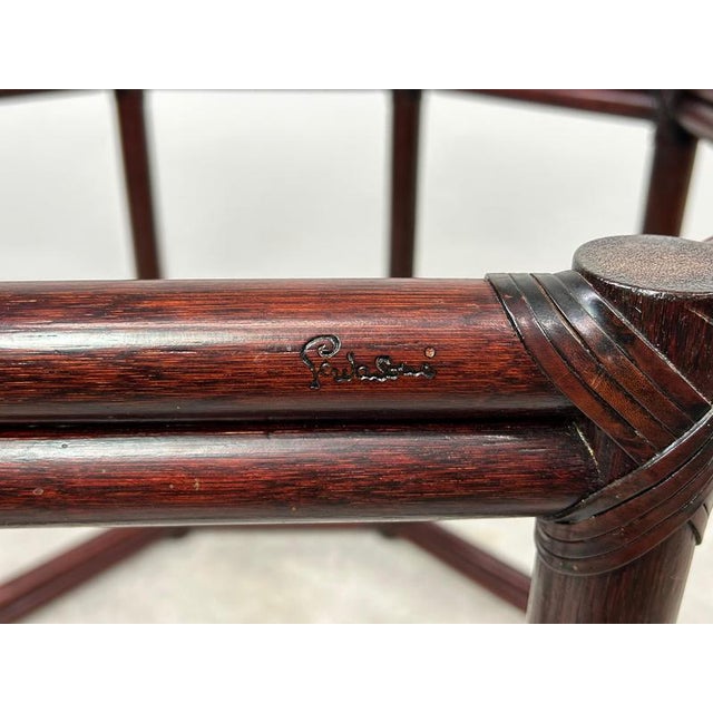 1970s Mid-Century Modern Dining Table and Chairs attributed to Gervasoni, 1970s, Set of 6 For Sale - Image 5 of 18