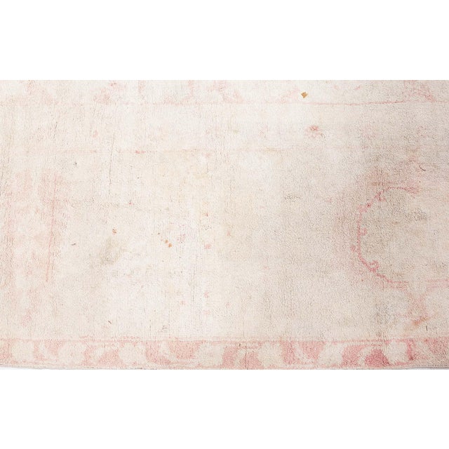 Beige Authentic Indian Cotton Agra Rug For Sale - Image 8 of 11