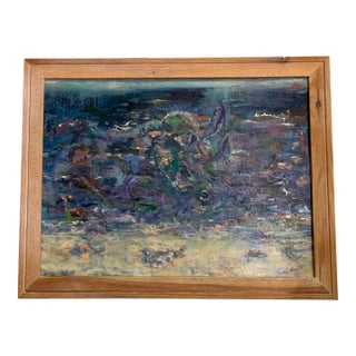 Abstract, Ocean, Contemporary, Oil Paintings, by Van Ness For Sale