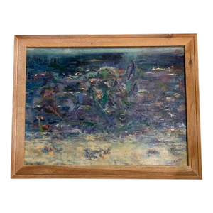 Abstract, Ocean, Contemporary Oil Paintings, by Van Ness