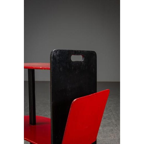 Black Modernist Side Table from Metz & Co., 1930s For Sale - Image 8 of 14