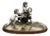 Porcelain Group of Nude Putti & the Goat Amalthea on Wooden Display Stand For Sale