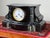 1900 - 1909 Antique Tiffany & Co. Carved Slate and Marble Mantle Clock Time and Strike, Circa Early 1900s For Sale - Image 5 of 13