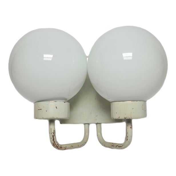 Two-Armed Wall Lamp from Elmet Zabrze, 1970s For Sale