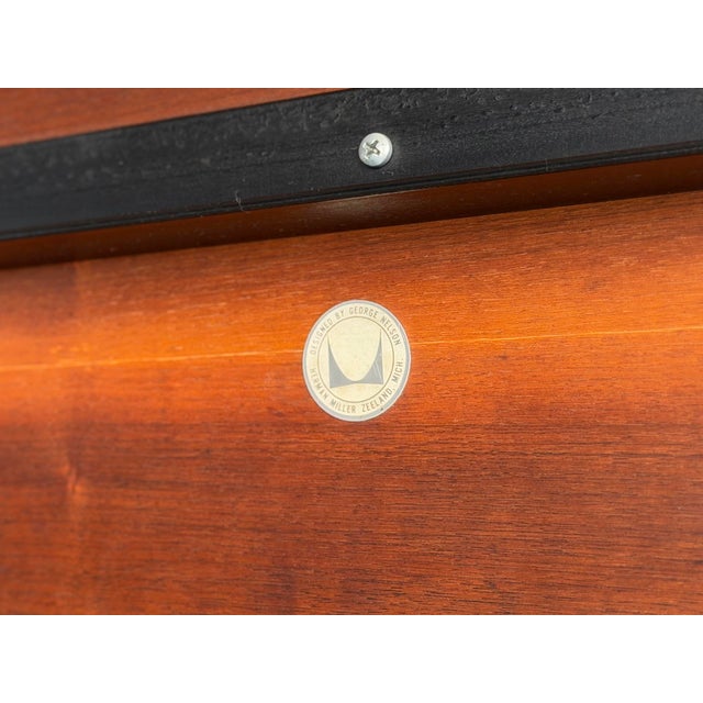 1950s 1950s George Nelson for Herman Miller Coffee Table - Model 5756 - Walnut + Aluminum For Sale - Image 5 of 12