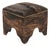 Cowhide Cube Stool in Dark Brown Brindle For Sale