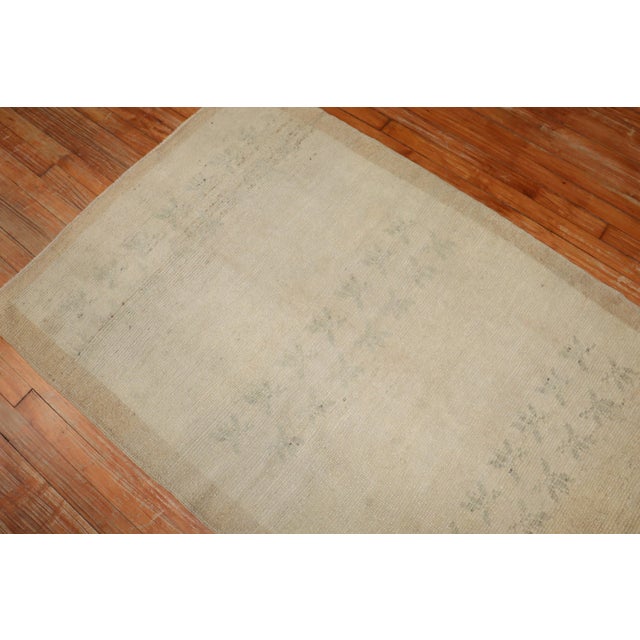 1930s Neutral Handmade Vintage Turkish Rug For Sale - Image 5 of 18