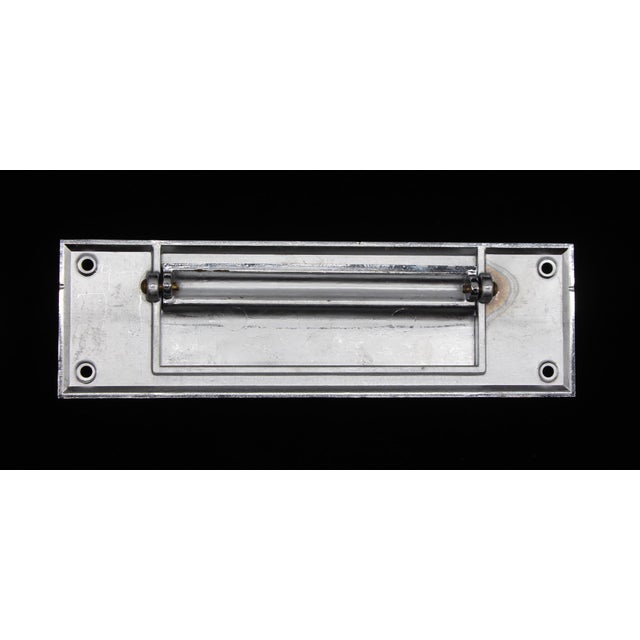 Modern Modern 8.25 In. Chrome Plated Brass Mail Slot For Sale - Image 3 of 5
