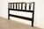 Mid-Century Modern John Widdicomb Mid-Century Hollywood Regency Black Lacquered and Gold Gilt King Size Headboard, Circa 1950s For Sale - Image 3 of 12