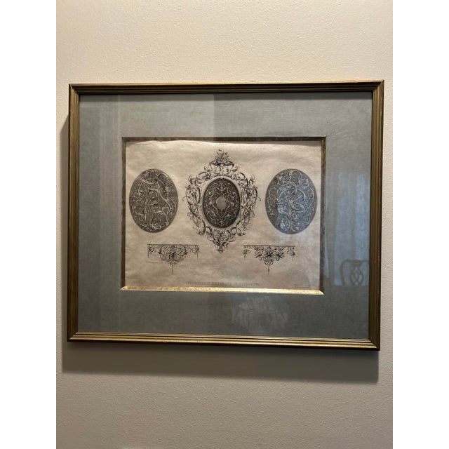 Antique French Framed Engraving For Sale - Image 6 of 17