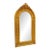 French Baroque Arched Mirror – Hand-Gilded Gold Leaf Frame With Ornate Carved Details For Sale