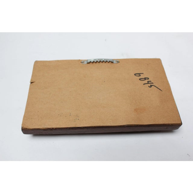 Small Faux-Wood Resin Accent Wall Mirror For Sale In New York - Image 6 of 13