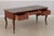 1950s Baker 3 Drawer Chinoiserie Style Leather Top Desk Bureau Plat For Sale - Image 5 of 17