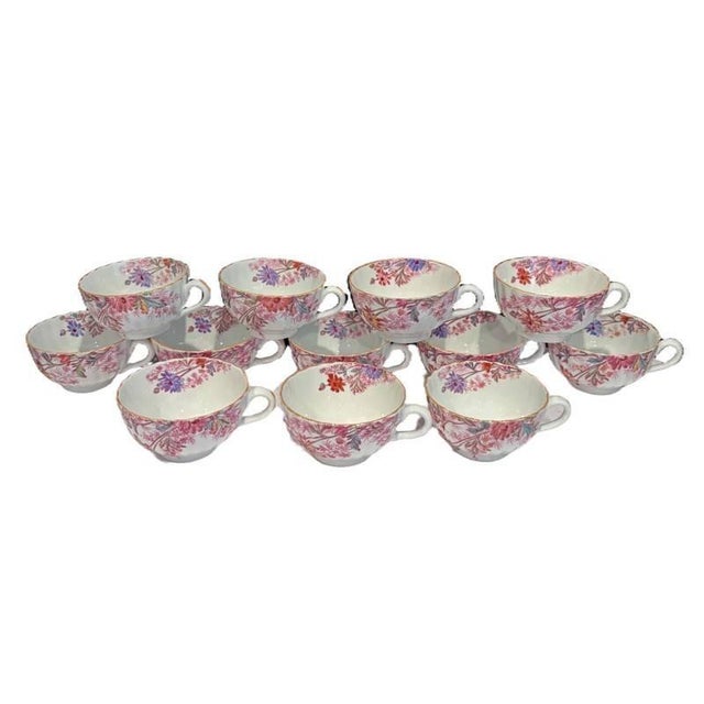 English Vintage Spode Copeland's Chelsea Garden Teacups - Set of 12 For Sale - Image 3 of 4