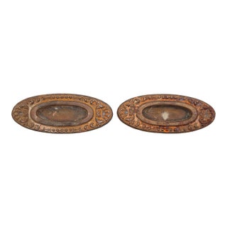 Pair of Victorian 4.375 In. Steel Oval Window Sash Lifts For Sale