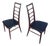 Danish Tall Back Ladder Dining Chair, Teak and Upholstery, 1965 For Sale