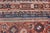 Textile Antique Persian Shiraz Rug Tri-Medallion Geometrics in Rusty Orange and Blue** For Sale - Image 7 of 14