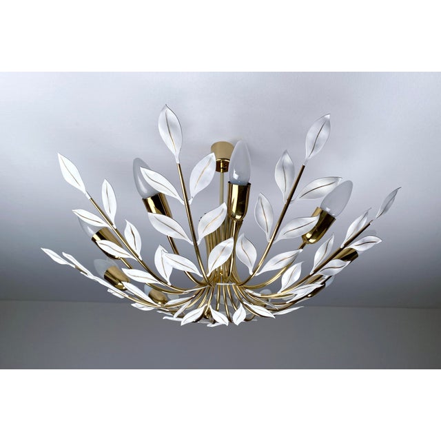 Gold Mid-Century Modern Pendant Light from Vereinigte Werstaetten, 1950s For Sale - Image 8 of 18
