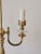 Late 20th Century 20th Century Brass 2 Light Table Lamp With Shade For Sale - Image 5 of 8