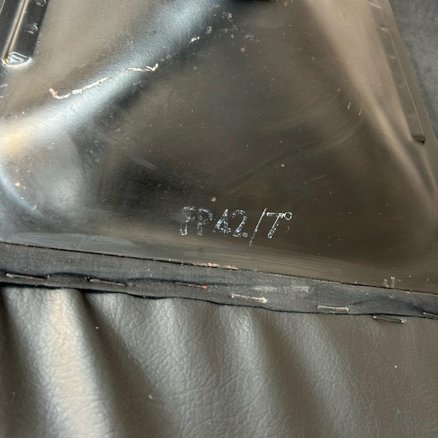 Black Swivel Armchair, 1970s For Sale - Image 9 of 10