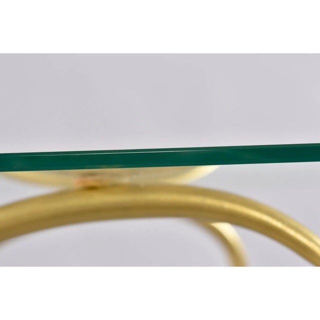 Restored Vintage Gilded Wheat Sheaf Tole Sofa Table Base For Sale - Image 9 of 11