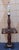 Mid Century Antiqued Pine Floor Lamp With Brass Accents For Sale In Washington DC - Image 6 of 11