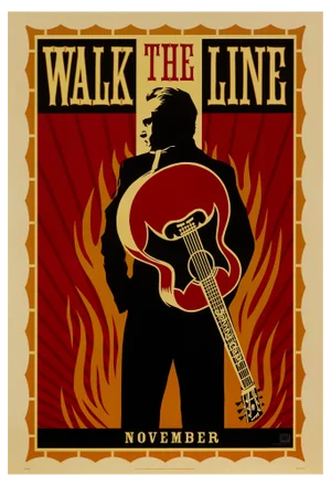 "Walk the Line" Original Movie Poster by Shepard Fairey, American, 2005