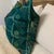 2020s Green Handmade Adire (Tie-Dye) Decorative Throw Pillow Cover For Sale - Image 5 of 7