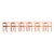 Metal Orange Locus Solus Armchairs by Gae Aulenti for Poltronova, Italy, 1967, Set of 6 For Sale - Image 7 of 18