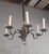 Gray Antique Punched Tin Six-Arm Candle Chandelier, New Mexico, Spanish Colonial Style For Sale - Image 8 of 16