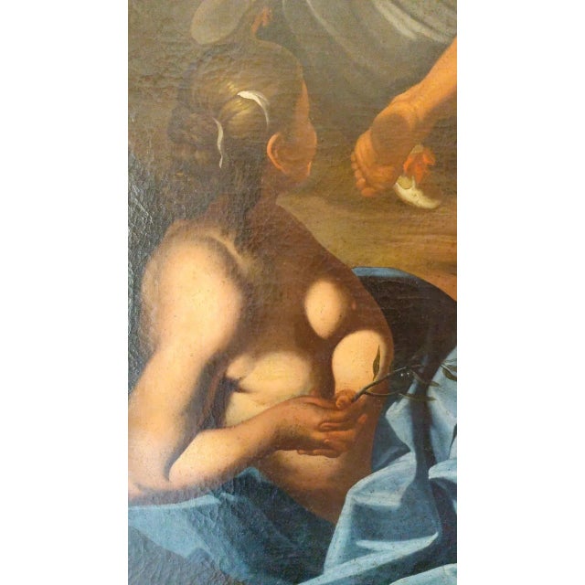 After Francesco Guarini, Country Scene with Musicians, 1680, Oil on Canvas, Framed For Sale - Image 8 of 13