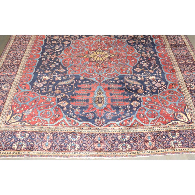 Textile Traditional Antique Persian Meshed Square Rug no. 10971 For Sale - Image 7 of 12