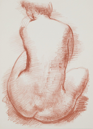 Antoniucci Volti, Nu de dos (Nude), Lithograph
