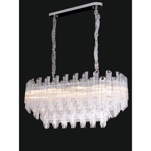 Collection Iceberg Chandelier in Metal and Glass by Jago For Sale - Image 4 of 7