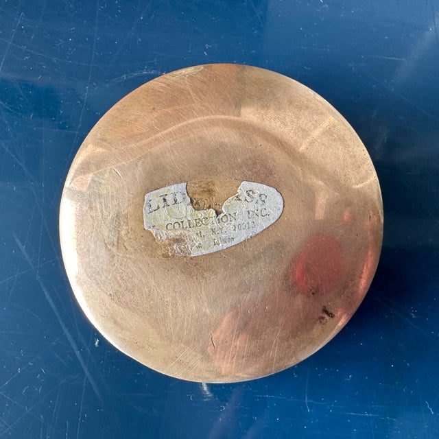 Late 20th Century Late 20th Century Vintage Brass Aspirin Pill Box in Pop Art Style - Doctor Gift For Sale - Image 5 of 10