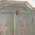 Original Blue Painted Pine Two Door Armoire Dated 1810 For Sale - Image 4 of 11