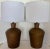 Mid-Century Modern 1970's Copper Finish Table Lamps/2 For Sale - Image 3 of 10