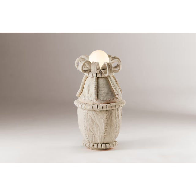 Beige Marjorelle Fresia Lamp by Dooq details For Sale - Image 8 of 8