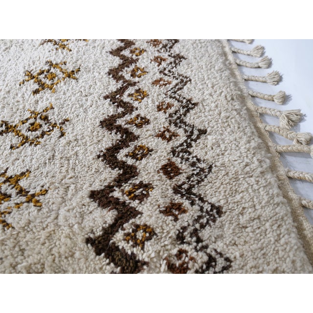 Textile Hand-Knotted Berber Wool Rug, 1978 For Sale - Image 7 of 13