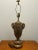 Traditional 2000s Chapman Bronze Table Lamp W Black Shade For Sale - Image 3 of 8
