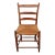 Antique Rush Ladderback Chair French Farmhouse Chic For Sale