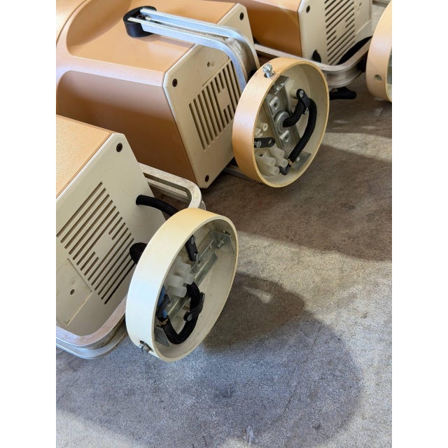 1970s Style After Louis Poulsen Danish Modern Beige Metal Spotlights - Set of 3 For Sale - Image 9 of 12