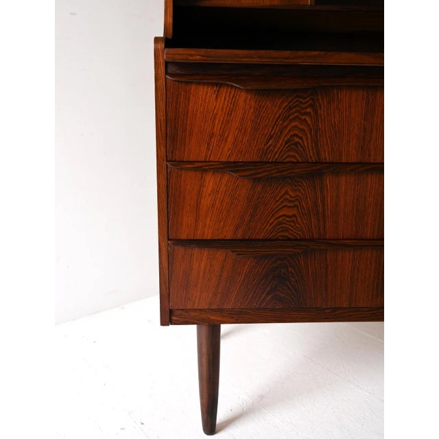 Wood Vintage Scandinavian Secretaire in Rosewood, 1960s For Sale - Image 7 of 10