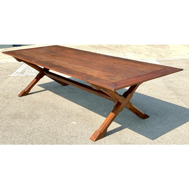 Vintage 18th Century Monumental Plank Dining Table For Sale - Image 9 of 12